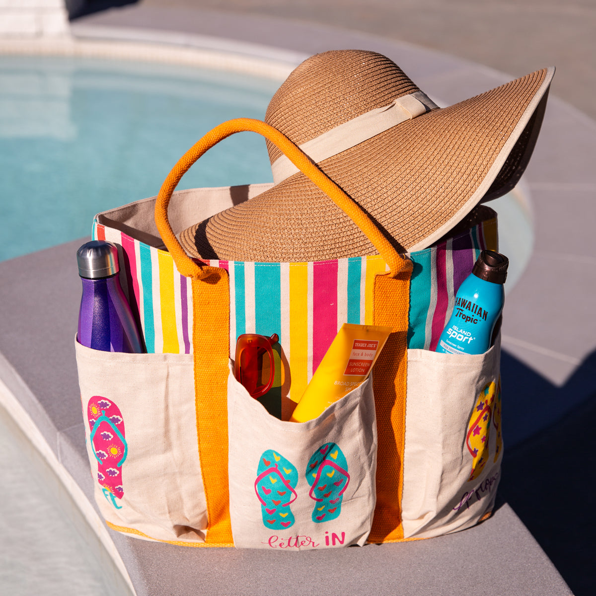 dezzio classic functional beach tote travel bag Youzey The Flip Flop Model:SEICJ53XXH Recommended Fishing RODS & Cowhide Backpack Bag Straps are reinforced and